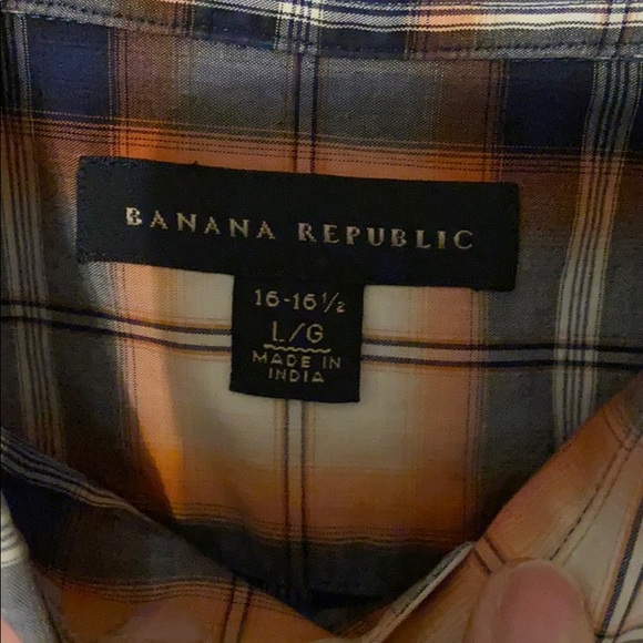Banana Republic Plaid button up shirt - Picture 3 of 3